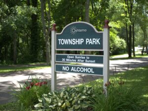 Oshtemo Township Park sign